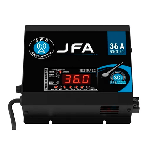 FONTE CARREGADOR BATERIA 36A SCI JFA