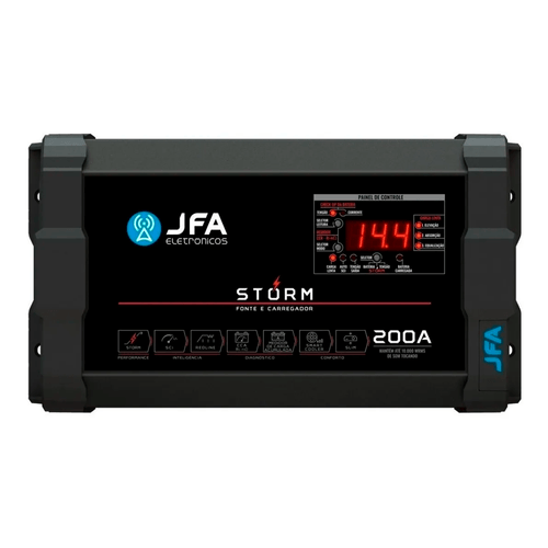FONTE CARREGADOR BATERIA 200A STORM JFA