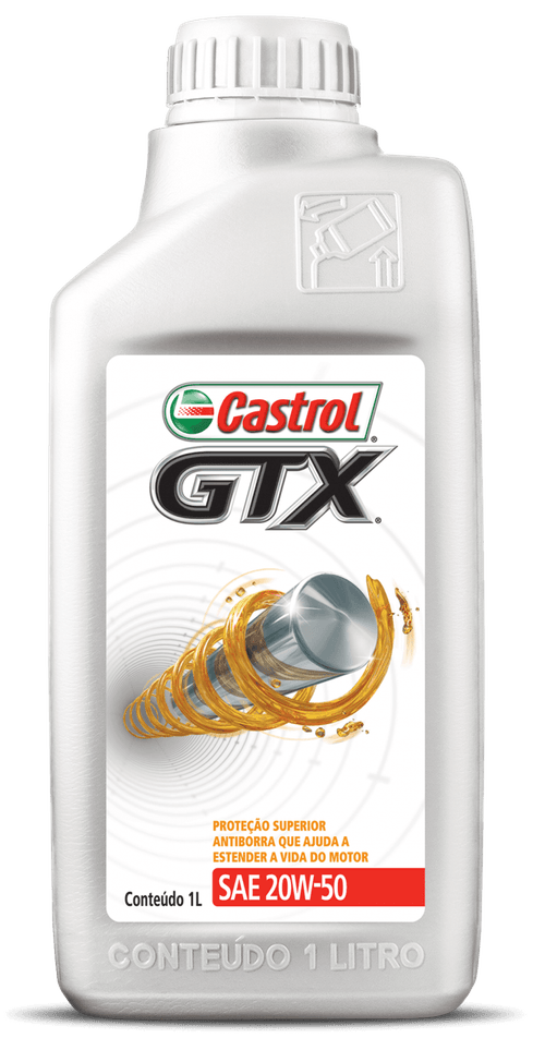 Kit 4 Óleo Motor Mineral Castrol GTX Antiborra SAE 20W50 - 4 Litro | Furlan Auto Peças
