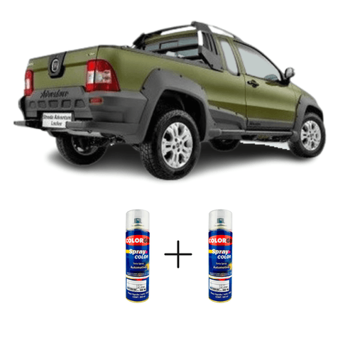 Spray Automotivo Verde Savage + Spray Verniz 300ml