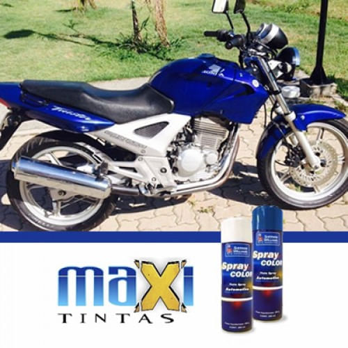 Spray Automotivo Azul Twister PB314 Honda Motos + Verniz Spray 300ml