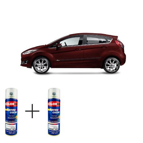 Spray Automotivo Vermelho Icarai + Verniz Spray 300ml