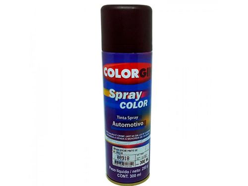 Spray Automotivo Preto Semi Brilho 300ml