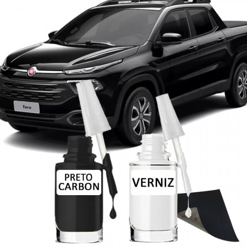 Tira Risco - Fiat Preto Carbono + Verniz 15ml