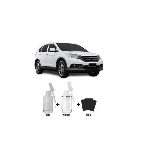 Tira Risco - Honda Branco Taffeta NH578 + Verniz 15ml