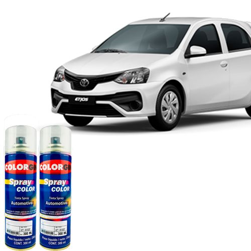 Spray Automotivo Branco Perola + Spray Verniz 300ml