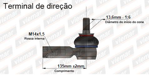 Ponteira Direcao Cobalt Onix Prisma Spin 2017 Dir