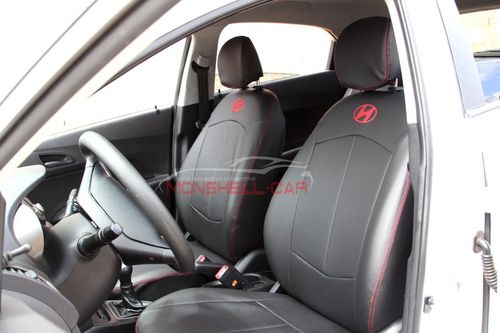 Jogo de Capas Em Couro Para Bancos Hyundai HB20 HB20S HB20X  HYUND01 001 Monshell