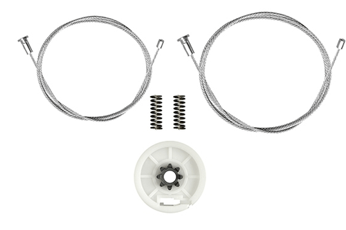 Kit Reparo para Máquina do Vidro Elétrico Citröen C3 Hatch Porta Traseira com 2 molas RTX 094 ROTAX