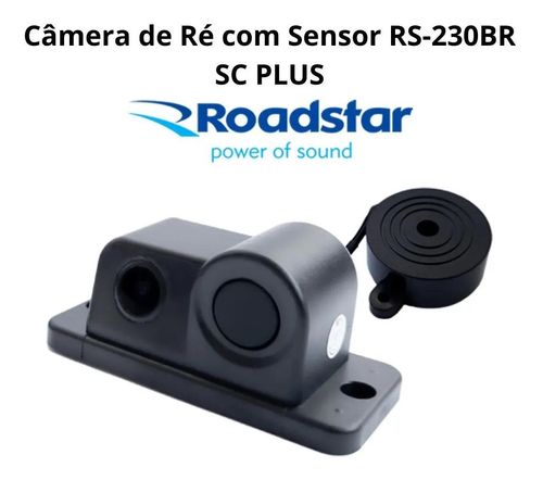 Câmera de Ré com sensor de estacionamento e alerta sonoro TDS Roadstar RS230BRSCPLUS