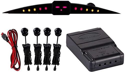 Sensor de Ré de Estacionamento 4 Pontos (Preto Fosco) - Roadstar RS204BR