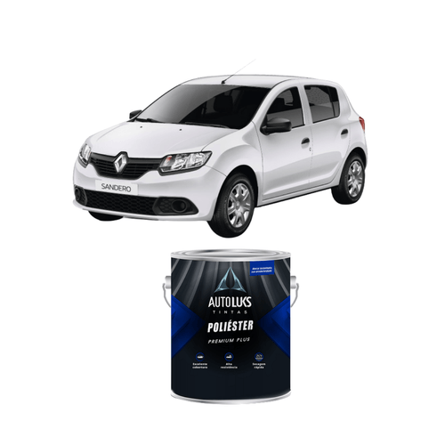 Tinta Poliester Branco Glacier Lisa Renault 0,9L Autoluks