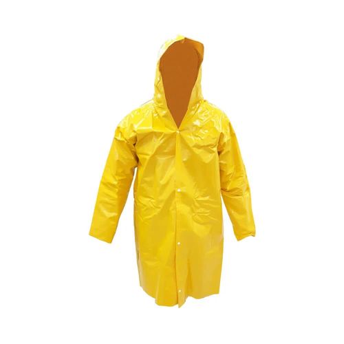 Capa Impermeável Pvc Trevira Fita Amarelo GG Com/Forro CA36549 Plastcor