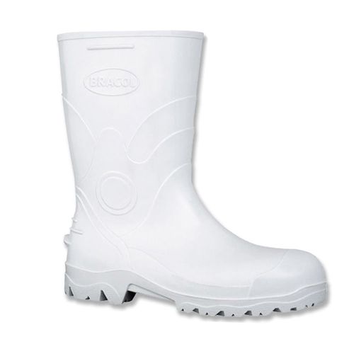 Bota Pvc Branca 28cm N°40 Bracol