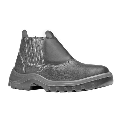 Bota Vaqueta Bico Plástico com Elástico N38 Preto CA31888 Bracol