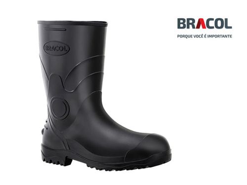 Bota de PVC 28cm Forrdo N42 Preto CA37456 Bracol