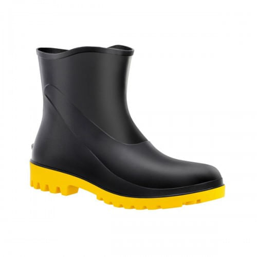 Bota de PVC 16cm N42 Preto solado Amarelo CA37456 Bracol