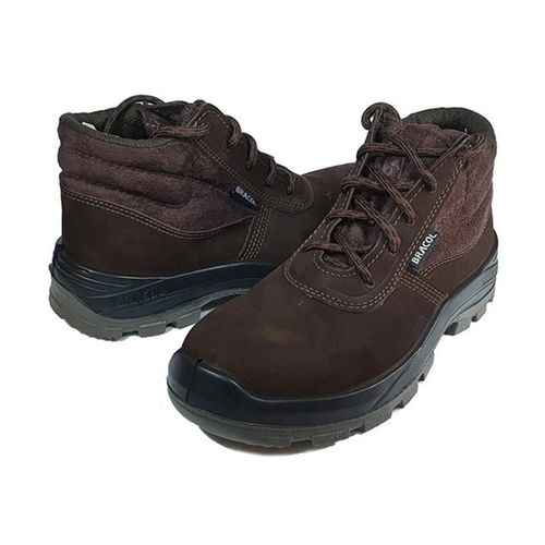 Bota Camuça Bico Composity Marrom N°39 Bracol