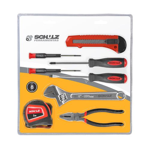 Kit Ferramenta 8Peças Manuais Hobby SCHULZ