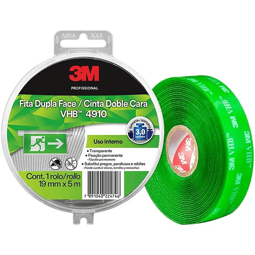 Fita Dupla Face de Adesivo Transferível  3M