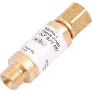 Válvula Corta Fogo Oxigênio para Maçarico VCF 676 MO - Vonder