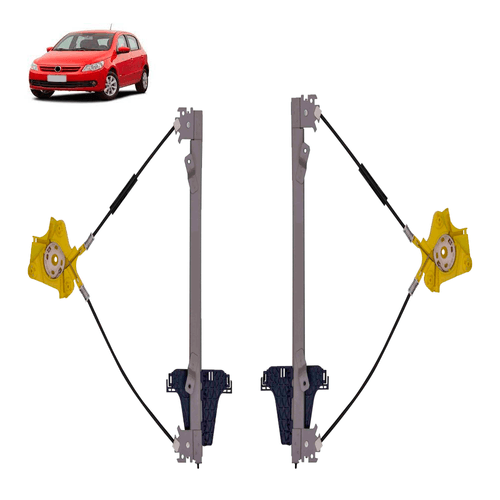 Par Maquina Vidro Gol Saveiro G5 G6 G7 4p Diant Motor Orig