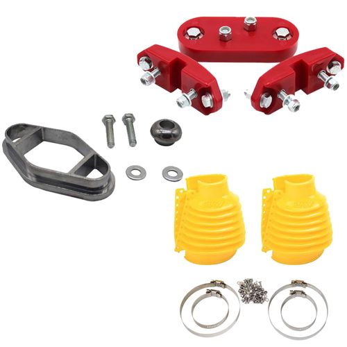 Kit coxim de motor e câmbio em PU + Câmbio jet + Coifa de câmbio em silicone para Fusca e derivados