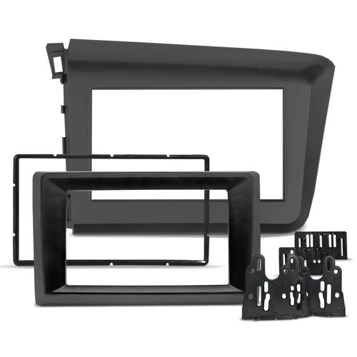 Moldura do Painel 9 Polegadas Civic 2012 a 2016 com Redutor pra 7 Grafite