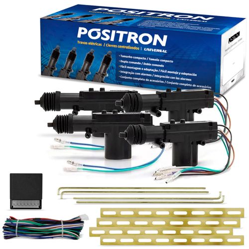 Kit Trava Elétrica 4 Portas Universal Positron TR420 Modelo Espaguete