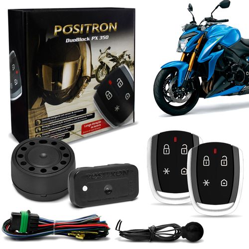 Alarme Moto Universal Pósitron DuoBlock PX 350 G8 Com Controle Presença
