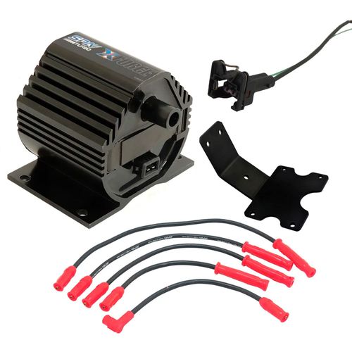 Bobina de ignição de alta performance SPA X-FORCE 60.000 volts Conector padrão Mi + Cabo de vela de silicone 10.4mm SPA p/ VW AP COM pino