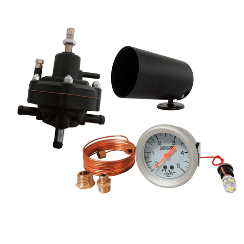 Dosador de combustível HPC grande para motores carburados linha Composite SPA + MANÔMETRO DE PRESSÃO DE COMBUSTÍVEL 5 BAR 52 MM + SUPORTE GRÁTIS