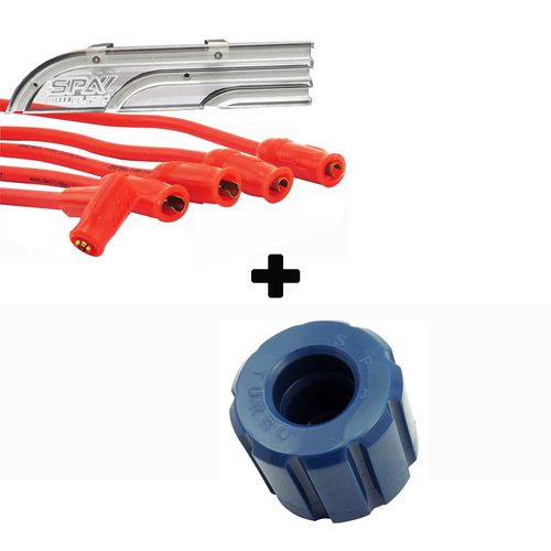 Organizador de cabos de vela (régua acrílica) + Coxim frontal + Cabo de vela de silicone 10.4mm SPA para VW AP SEM pino