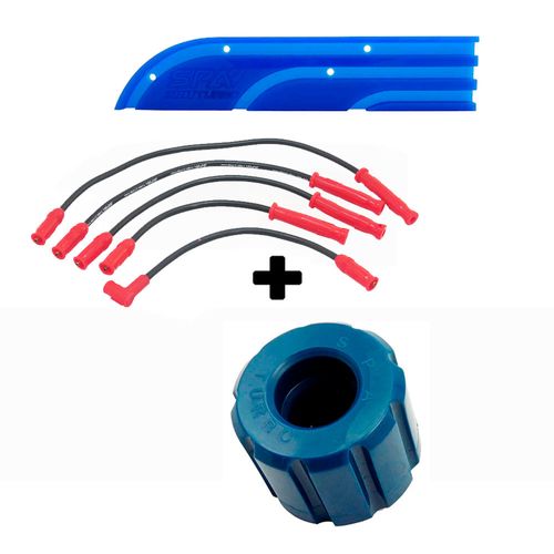Organizador de cabos de vela (régua acrílica) + Coxim Frontal + Cabo de vela de silicone 10.4mm SPA para VW AP COM pino