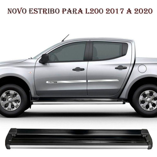 Estribo Modelo Original Preto Para A L200 2017 A 2020