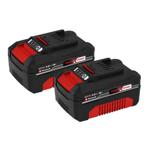 Kit com 2 Bateria 18v Íons de Lítio para Parafusadeira Power-x-Change AKKY 4.0h Einhell