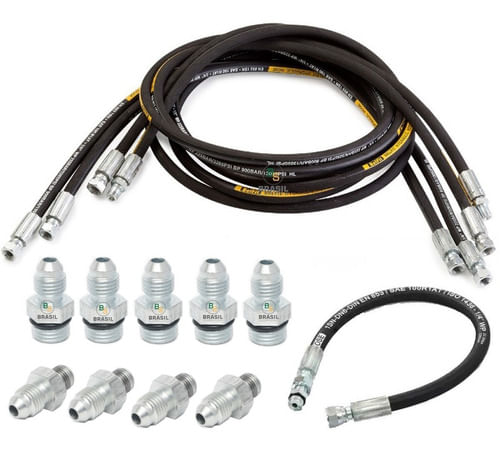 Kit Mangueira Prensada Suspensão Ar Alta  Fiat Linea 2016