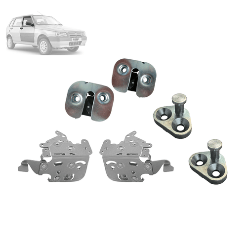 Kit Par Fechadura Batentes Porta Uno Elba Premio 2 pt até 13