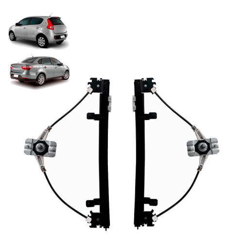 Par Máquina Vidro Manual Palio Attractive Grand Siena Tras