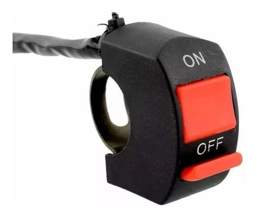 Botão On Off Tomada Interruptor Farol Auxiliar Milha Moto