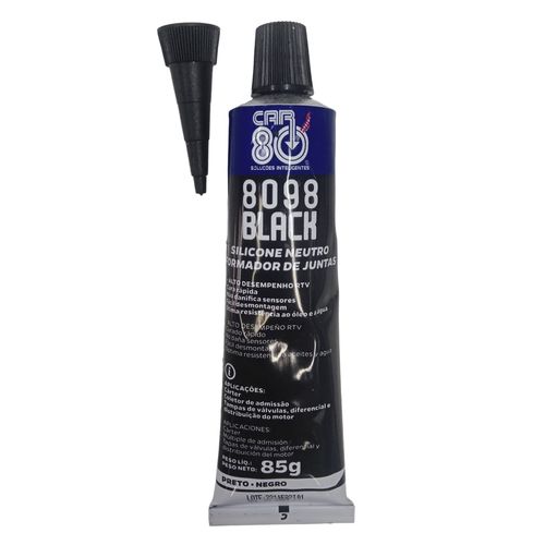 Silicone Alta Temperatura Neutro Black Car80 - 85g