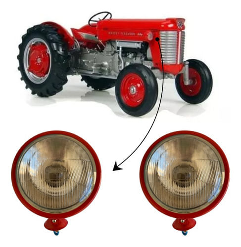Farol Trator Massey Ferguson 50x 55x 65x 85x 95x.90