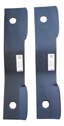 2 Facas P/ Roçadeira Tatu / Baldan / Asus - 0393 Corte Duplo