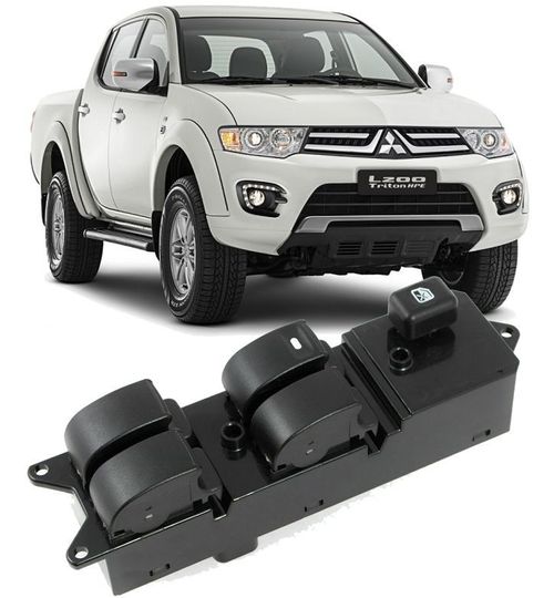 Botao Interruptor Vidro Eletrico L200 Triton Pajero Dakar de 2007 à 2016 - Mr587942
