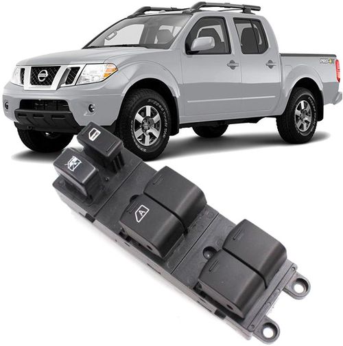 Botao Interruptor Vidro Eletrico Frontier 2.5 Diesel De 2008 A 2015 Com 1 Conector