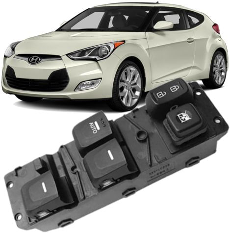 Comando Botao Vidro Eletrico Veloster 1.6 16V de 2010 À 2015