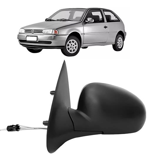RETROVISOR ESQUERDO EXTERNO VW GOL 1995/1999 COM CONTROLE