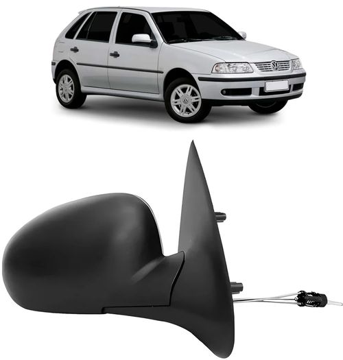 RETROVISOR DIREITO EXTERNO VW GOL 1995/1999 COM CONTROLE