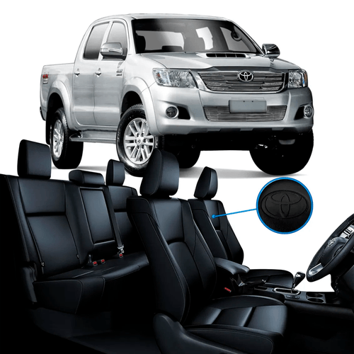 CAPA DE BANCO DE COURO ECOL HILUX 05/15 PRETO ECO BRASIL