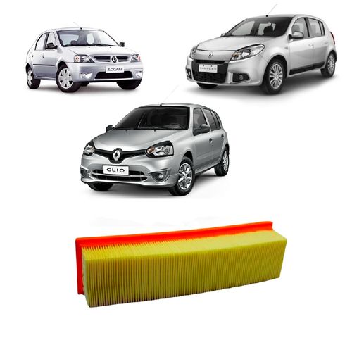 FILTRO AR MOTOR SANDERO HIFLEX 1.0 2014/2017
